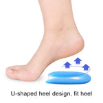 Palminha em Silicone em Forma de U para Calcanhar, Macia e Confortável com Absorção de Impactos, Tamanho: L(40-45)