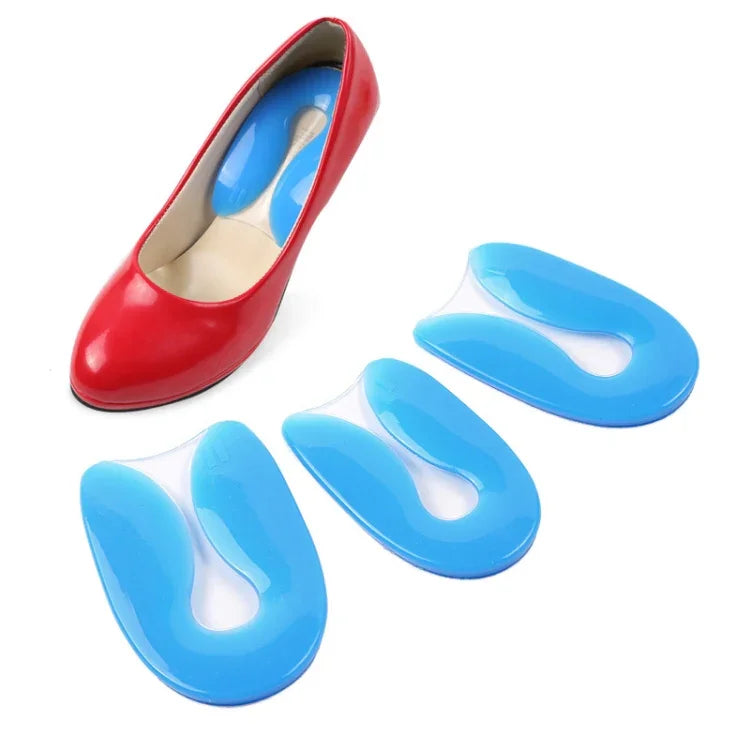 Palminha em Silicone em Forma de U para Calcanhar, Macia e Confortável com Absorção de Impactos, Tamanho: L(40-45)
