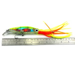 Iscas Artificiais de Pesca HENGJIA em Forma de Polvo Isco Biónico com Anzóis, Comprimento: 14 cm, Entrega de Cor Aleatória
