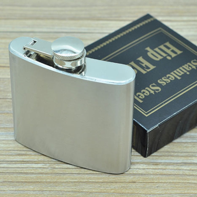 Cantil Portátil em Aço Inoxidável de 140mL (5oz) para Desporto ao Ar Livre, Casa e Viagem (com Pequeno Funil) (Prateado 140mL (5oz)), 140mL (5oz)