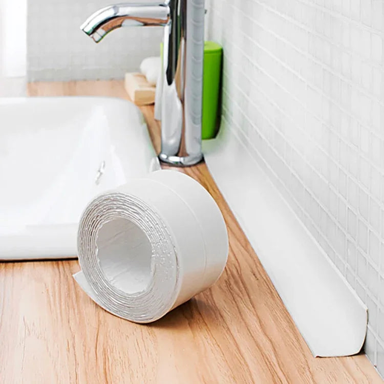 Fita Impermeável e Anti-mofo em PVC para Cozinha e Casa de Banho, Tamanho: 38mm x 3,2m