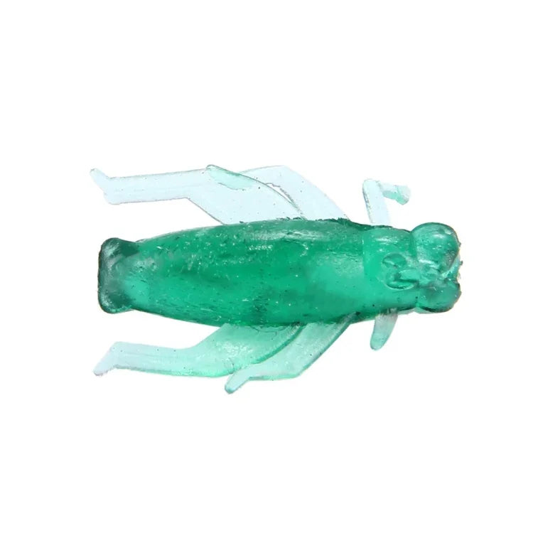 100 Unidades de Iscos Artificiais em Forma de Grilo para Pesca, Comprimento: 2cm, Forma de Grilo