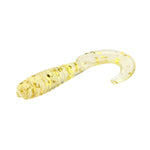 100 Unidades de Iscos Artificiais em Forma de Larvas com Cauda Longa e Lantejoulas para Pesca, Comprimento: 3,5cm, Forma de Larvas com Cauda Longa e Lantejoulas