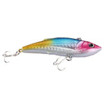 Iscas Artificiais de Plástico com Revestimento Colorido para Pesca, Popper Flutuante Topwater para Pesca, Isco para Subir Ondas de Água com Anzóis, Comprimento: 7,5 cm, 7,5 cm