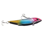 Iscas Artificiais de Plástico com Revestimento Colorido para Pesca, Popper Flutuante Topwater para Pesca, Isco para Subir Ondas de Água com Anzóis, Comprimento: 7,5 cm, 7,5 cm