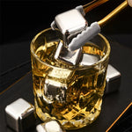 Cubos de Gelo Reutilizáveis em Aço Inoxidável para Whisky, Vodka, Licores, 1 PC