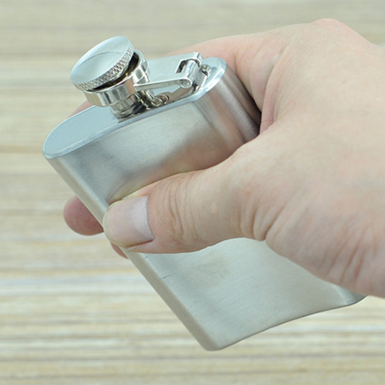 Cantil de Bolso 100ml (3.5oz) para Desporto ao Ar Livre, Garrafa Plana para Bebidas, Camping, Ultraligeiro, Resistente ao Desgaste, Prateado, 100ml (3.5oz)