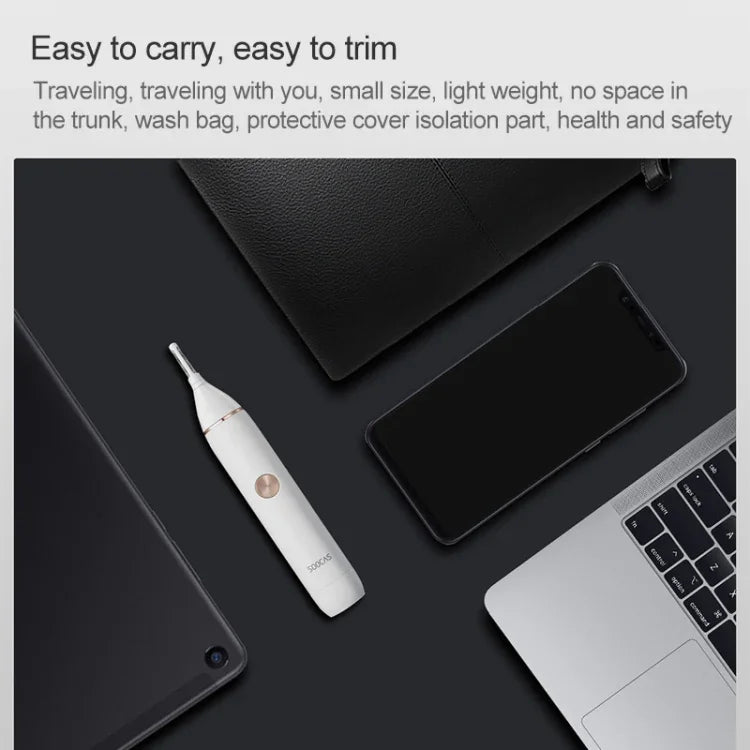 Original Xiaomi SOOCAS N1 Aparador Elétrico Portátil à Prova de Água para Pêlos Nasais