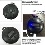 Repelente Ultrassónico Solar Portátil para Exterior Q3 com Função de Bússola, Repelente de Mosquitos