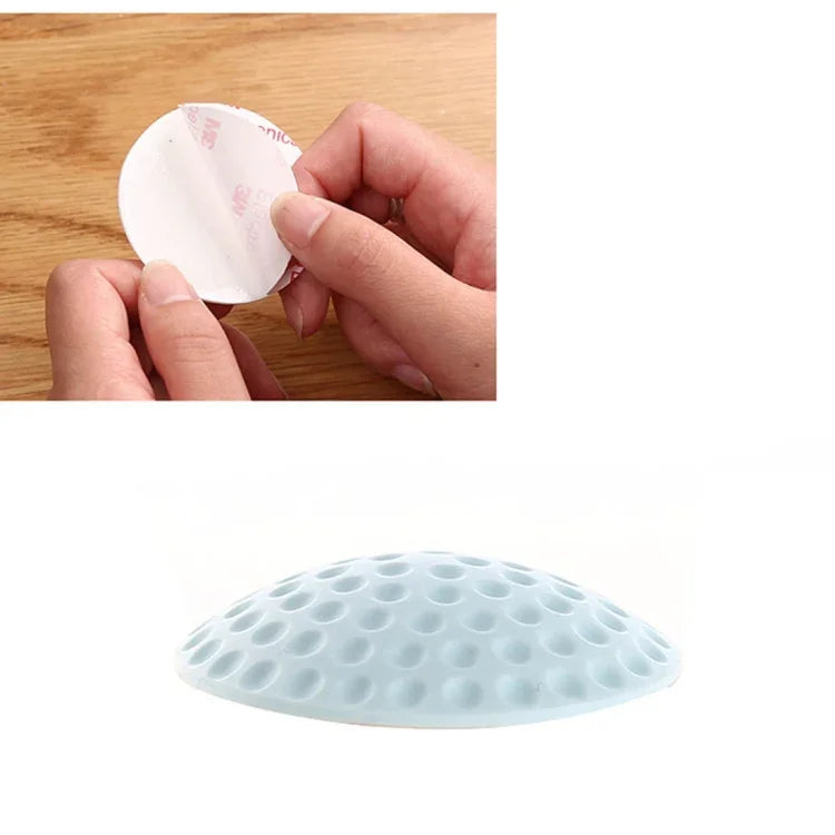 10 Almofadas de Borracha para Puxadores de Porta, Almofadas de Parede Anti-Colisão, Entrega de Cor Aleatória, Tamanho: 5 * 1cm, 1289991