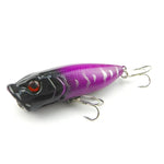 Iscas Artificiais de Plástico HENGJIA Popper Isco Biónico para Pesca com Anzóis, Comprimento: 6,5 cm, Entrega de Cor Aleatória, Comprimento: 6,5cm