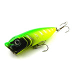 Iscas Artificiais de Plástico HENGJIA Popper Isco Biónico para Pesca com Anzóis, Comprimento: 6,5 cm, Entrega de Cor Aleatória, Comprimento: 6,5cm