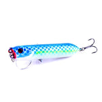 Iscas Artificiais HENGJIA Popper Isco Biónico para Pesca com Anzóis, Comprimento: 9,5 cm, Entrega de Cor Aleatória, Comprimento: 9,5 cm