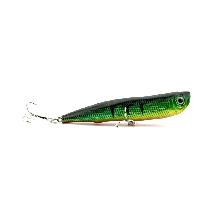 Iscas Artificiais de Pesca HENGJIA Popper Isco Biónico com Anzóis, Comprimento: 10,5 cm, Entrega de Cor Aleatória, Comprimento: 10,5 cm