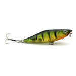 Iscas Artificiais de Pesca HENGJIA Popper Isco Biónico com Anzóis, Comprimento: 7,5 cm, Entrega de Cor Aleatória, Comprimento: 7,5 cm
