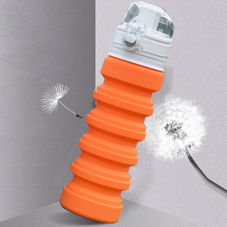 Chaleira Dobrável de Silicone para Viagem ao Ar Livre 500mL, Copo Telescópico, Garrafa Desportiva para Beber