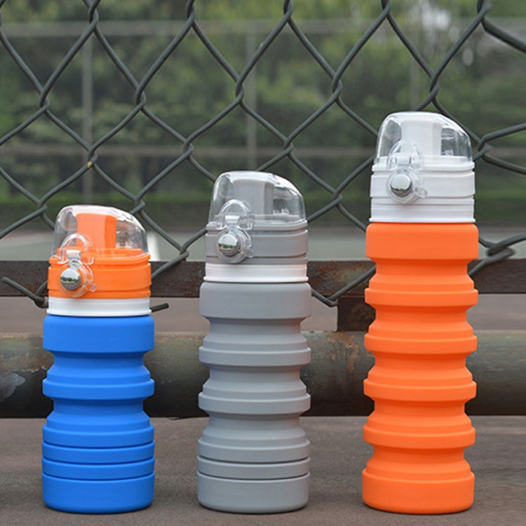 Chaleira Dobrável de Silicone para Viagem ao Ar Livre 500mL, Copo Telescópico, Garrafa Desportiva para Beber