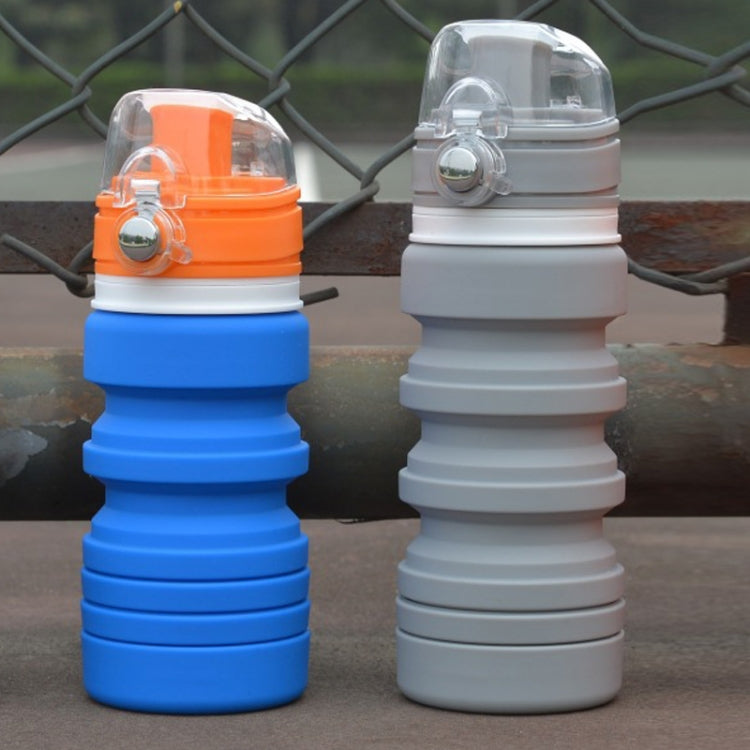 Chaleira Dobrável de Silicone para Viagem ao Ar Livre 500mL, Copo Telescópico, Garrafa Desportiva para Beber