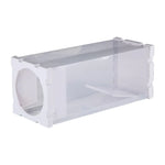 Gaiola Humana para Animais Vivos, Ratos, Camundongos e Outros Roedores Pequenos, Gaiola Transparente de PP, Armadilha com Porta Humana