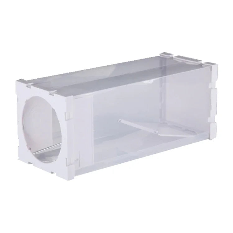 Gaiola Humana para Animais Vivos, Ratos, Camundongos e Outros Roedores Pequenos, Gaiola Transparente de PP, Armadilha com Porta Humana