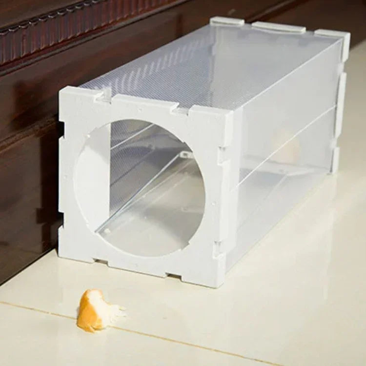 Gaiola Humana para Animais Vivos, Ratos, Camundongos e Outros Roedores Pequenos, Gaiola Transparente de PP, Armadilha com Porta Humana