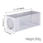 Gaiola Humana para Animais Vivos, Ratos, Camundongos e Outros Roedores Pequenos, Gaiola Transparente de PP, Armadilha com Porta Humana
