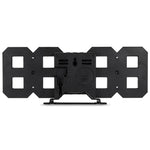 Relógio de Parede Digital LED 3D Multifuncional Grande com Função Soneca, Mostrador 12/24 Horas para Casa, Cozinha, Escritório, DC 5V, Certificado CE, Corpo Preto com Caracteres Verdes, Corpo Preto com Caracteres Azuis, Corpo Preto com Caracteres Brancos