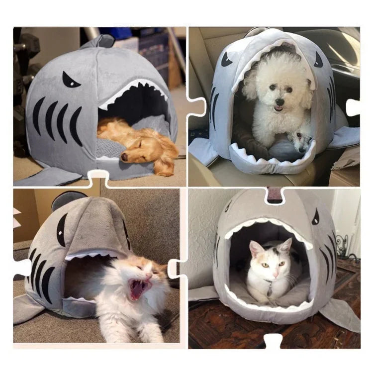 Casa Quente para Cão, Cachorro e Gato para Interior, Cama Ninho para Dormir, Tamanho M: 50x50x48cm