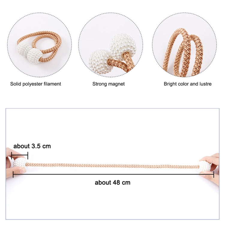 Adorno de Moda com Fecho Magnético de Pérolas para Cortinas, Pérola