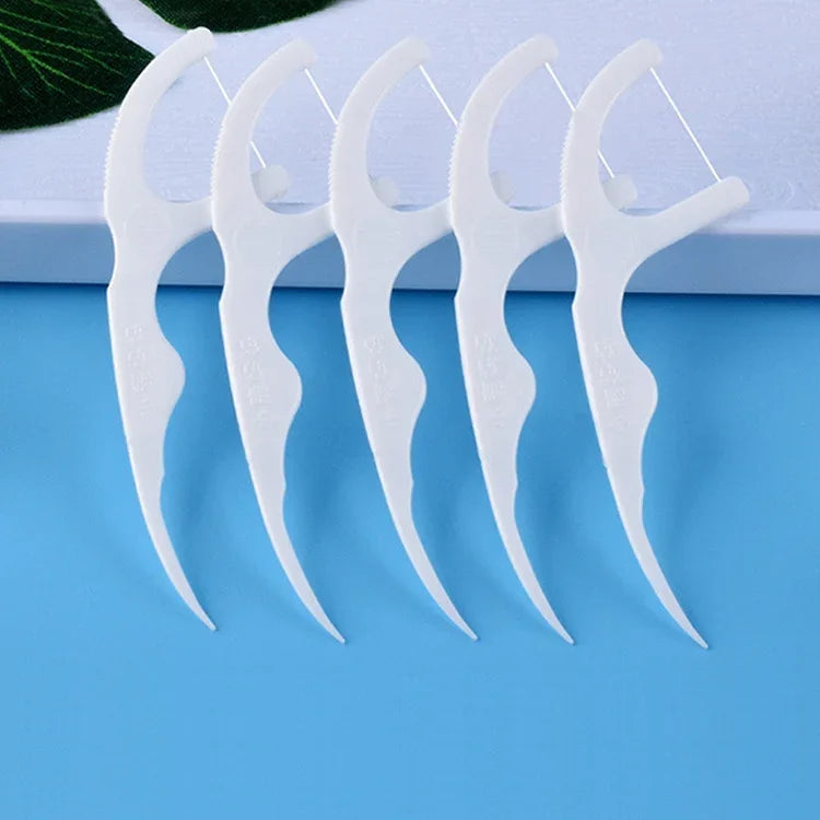 Fawnmum Fio Dental Ultra-fino Seguro com Super Tensão, Palito de Dente, 2 Pacotes / (180pcs)