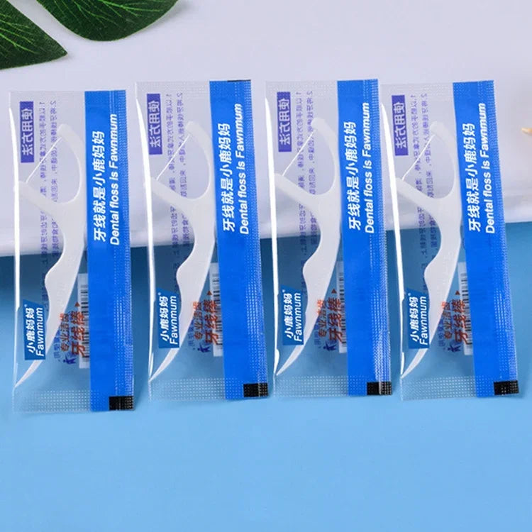 Fawnmum Fio Dental Ultra-fino Seguro com Super Tensão, Palito de Dente, 2 Pacotes / (180pcs)
