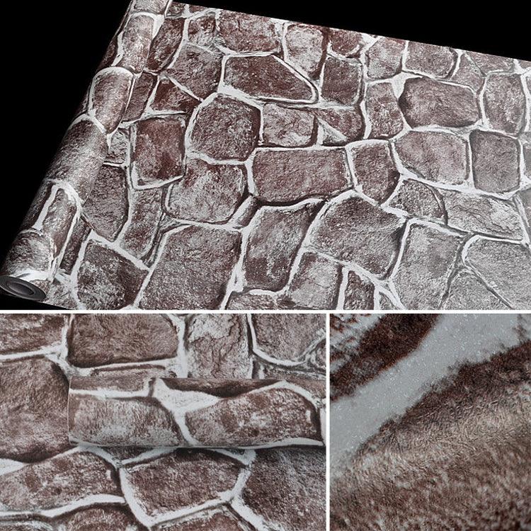 Papel de Parede Decorativo Criativo 3D Tijolo Fort, Adesivos para Parede de Quarto e Sala, Rolo de Papel de Parede Impermeável, Tamanho: 45 x 1000cm, Tijolo fort