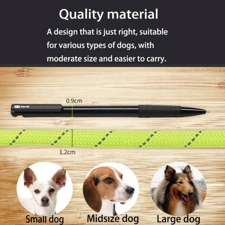 Treino para Cães Corda de Tração com Luz Reflectora e Alça Robusta, Corda de Tração para Treino