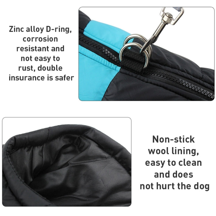 Colete de Algodão para Cão Roupa de Esqui, Tamanho: M, Peito: 42cm, Comprimento das Costas: 31cm, Tamanho: M