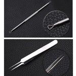 Conjunto de 5 PCS Melhor Ferramenta Extratora de Cravos Agulha para Acne Pinças para Borbulhas