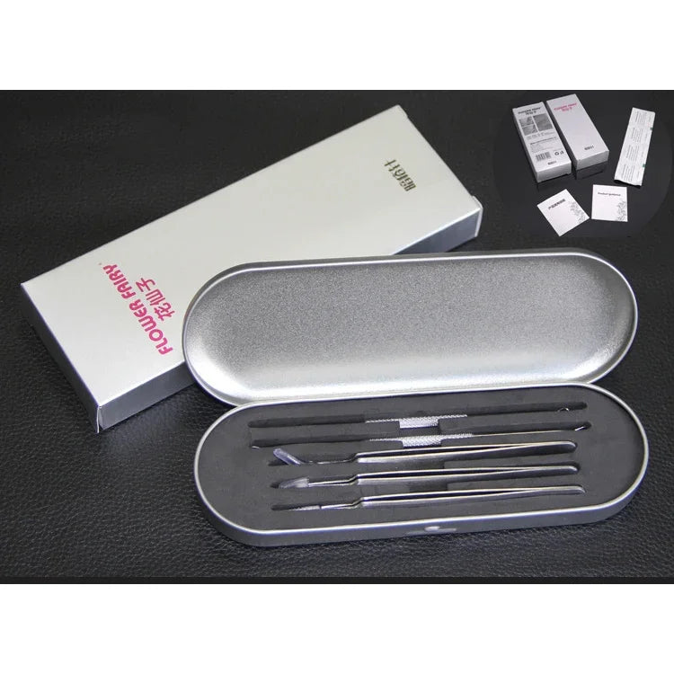 Conjunto de 5 PCS Melhor Ferramenta Extratora de Cravos Agulha para Acne Pinças para Borbulhas