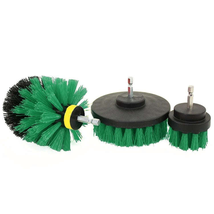 Kit de 3 Escovas de Limpeza para Casa de Banho e Cozinha para Broca Elétrica, 3 em 1 (Verde), 3 em 1 (Azul), 3 em 1 (Vermelho), 3 em 1 (Amarelo)