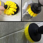 Kit de 3 Escovas de Limpeza para Casa de Banho e Cozinha para Broca Elétrica, 3 em 1 (Verde), 3 em 1 (Azul), 3 em 1 (Vermelho), 3 em 1 (Amarelo)