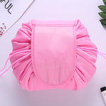 Saco de Cordão de Grande Volume para Viagem, Armazenamento de Cosméticos e Diversos, Preto, Rosa, Cinzento Claro, Rosa Claro, Verde Menta, Azul Marinho, Vermelho