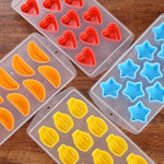 Forma de Silicone para Cubos de Gelo em Forma de Laranja / Molde de Gelo Cor Aleatória, Forma de Laranja