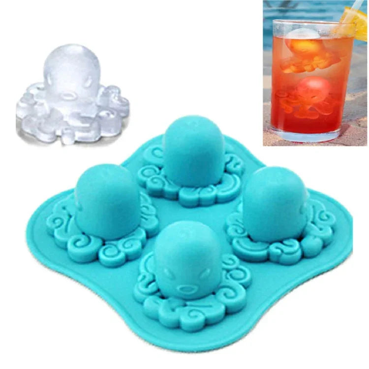 Molde de Polvo Adorável Molde de Silicone para Cubos de Gelo Bandeja para Cubos de Gelado / Molde de Gelo, Forma de Polvo