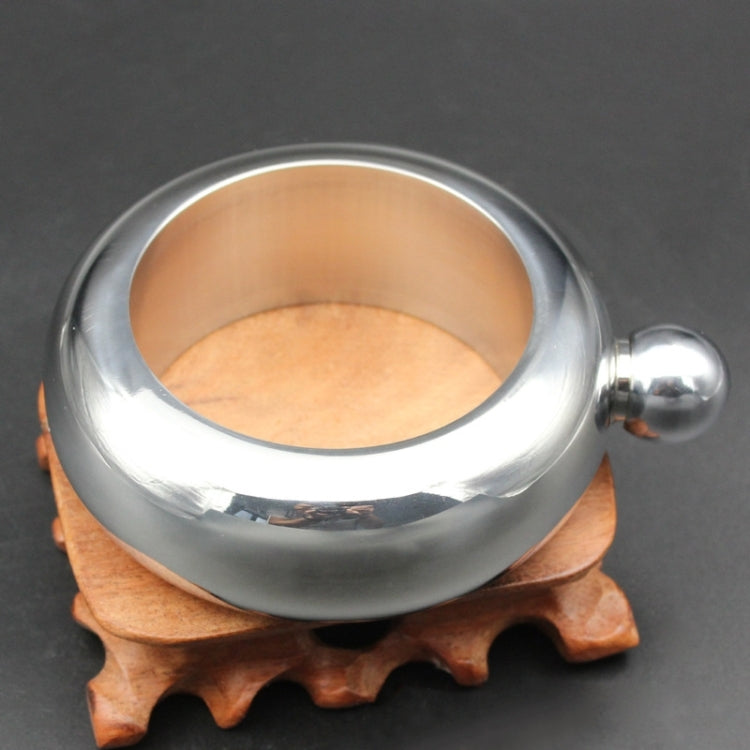 Pulseira jarro de aço inoxidável espessado de 100ML, moda criativa, 3,5 Oz, Prateado