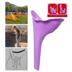 Urinol Portátil Feminino em Silicone para Mulheres, Dispositivo Funil para Urinar, Camping e Viagem, Entrega de Cor Aleatória, Ferramentas de Emergência para Sanitário