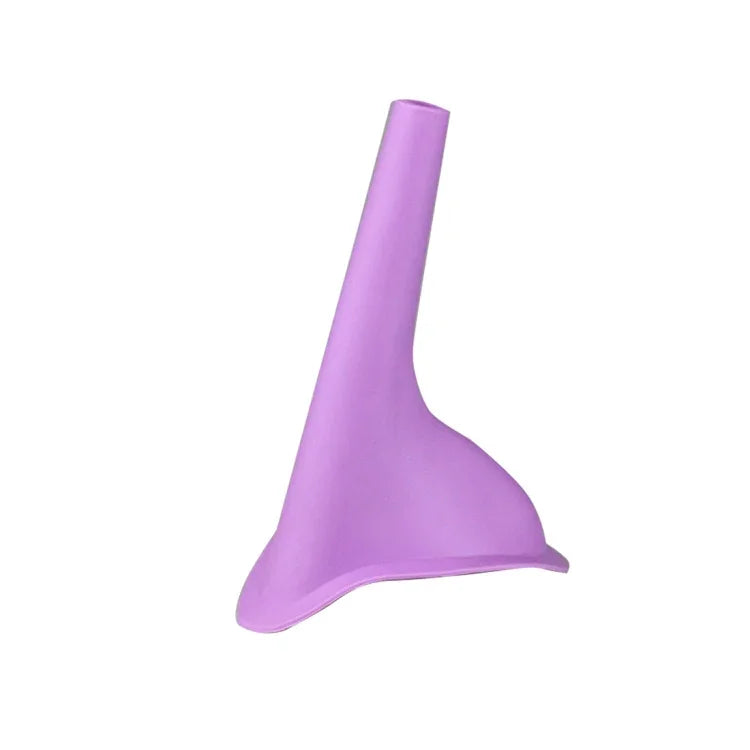 Urinol Portátil Feminino em Silicone para Mulheres, Dispositivo Funil para Urinar, Camping e Viagem, Entrega de Cor Aleatória, Ferramentas de Emergência para Sanitário