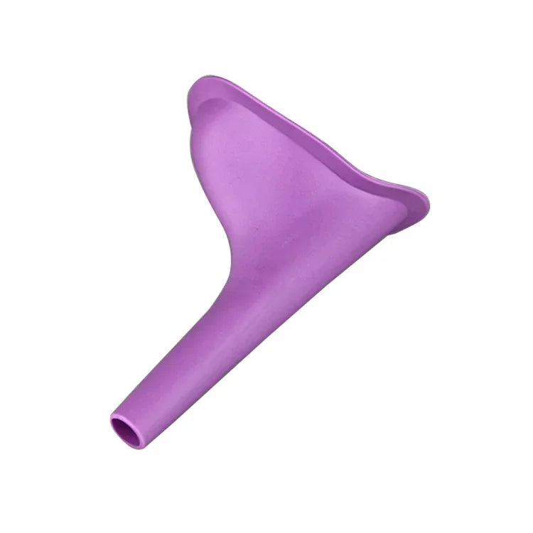 Urinol Portátil Feminino em Silicone para Mulheres, Dispositivo Funil para Urinar, Camping e Viagem, Entrega de Cor Aleatória, Ferramentas de Emergência para Sanitário