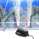 Bomba de Ar Silenciosa para Aquário RS-290 220V 3W com Saída Única e Fluxo Ajustável, Bomba de Oxigénio para Tanque de Peixes, 3W