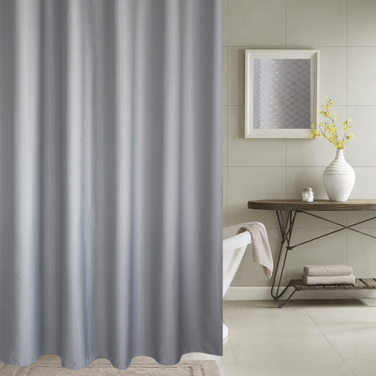 Cortina Impermeável e Antimofo com Textura de Favo de Mel em Poliéster para Chuveiro, Cortinas de Casa de Banho, Tamanho: 200*180 cm