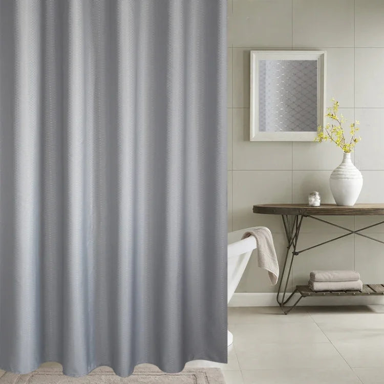 Cortina Impermeável e Antimofo com Textura de Colmeia em Poliéster Espesso Cortina de Chuveiro para Casa de Banho, Tamanho: 220*200cm, Tamanho: 220*200cm