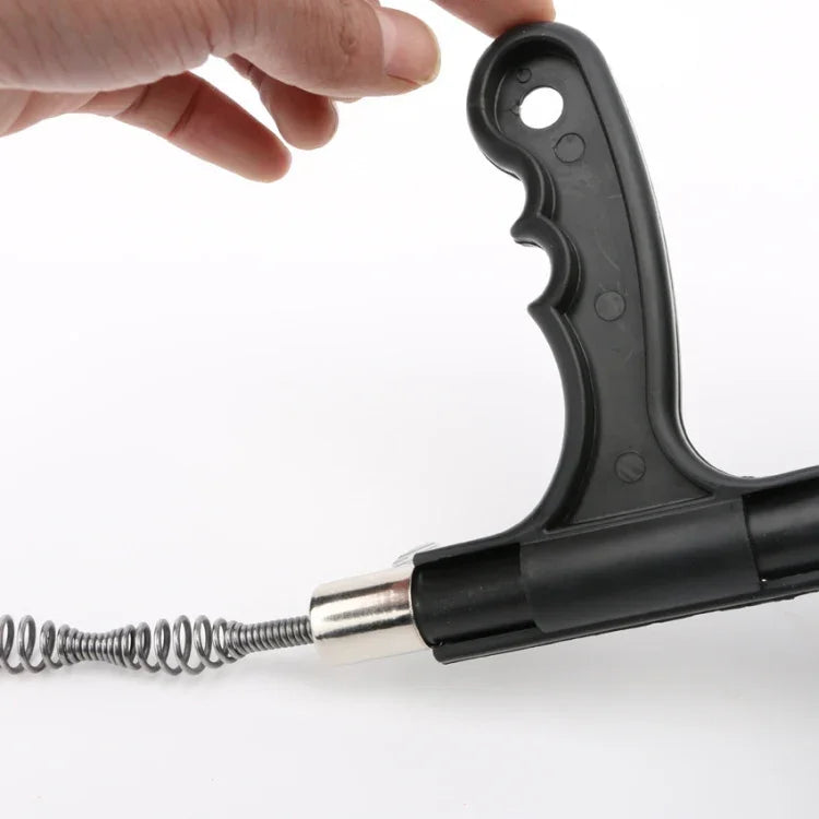 Ferramenta Manual para Desentupimento de Canos de Cozinha, Casa de Banho e Esgoto com Cabeça Metálica de 5m, Limpeza de Ralos e Canos