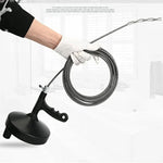 Ferramenta Manual para Desentupimento de Canos de Cozinha, Casa de Banho e Esgoto com Cabeça Metálica de 5m, Limpeza de Ralos e Canos